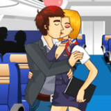 Air Hostess Kissing Games Girl-icoon