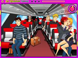 Air Hostess Kissing Games Girl постер