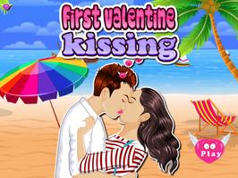Valentine Kissing Games Girls capture d'écran 2