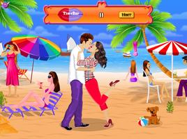 Valentine Kissing Games Girls capture d'écran 3