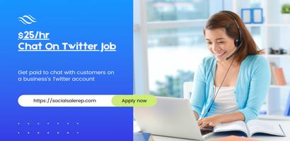 Get Paid To Live Chat Jobs poster