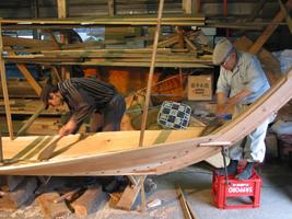 518 Woodworking Boat Building Affiche