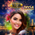 New year photo frame 2024 আইকন