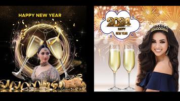 New year photo frame 2024 Affiche