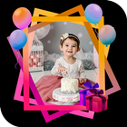 birthday photo frame - birthda icône