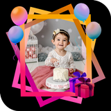 birthday photo frame - birthda आइकन