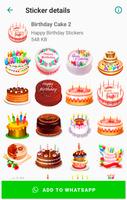 Happy Birthday Stickers اسکرین شاٹ 1