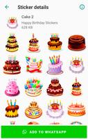 Happy Birthday Stickers for WhatsApp WAStickerApps capture d'écran 2