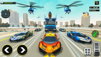 Police Tiger Robot Car Game 3D screenshot 2