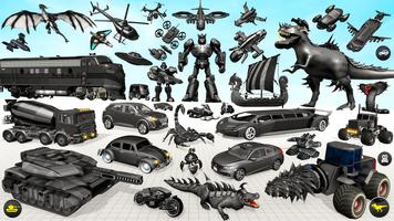 Dino Robot Car Transform Game screenshot 2