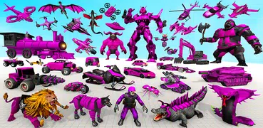 Crocodile Robot Car Games 3d