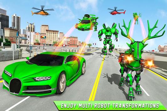 Deer Robot Car Game – Robot Transforming Games poster