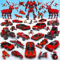 Deer Robot Car Game-Robot Game پوسٹر