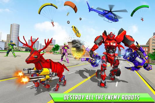 Deer Robot Car Game – Robot Transforming Games screenshot 3