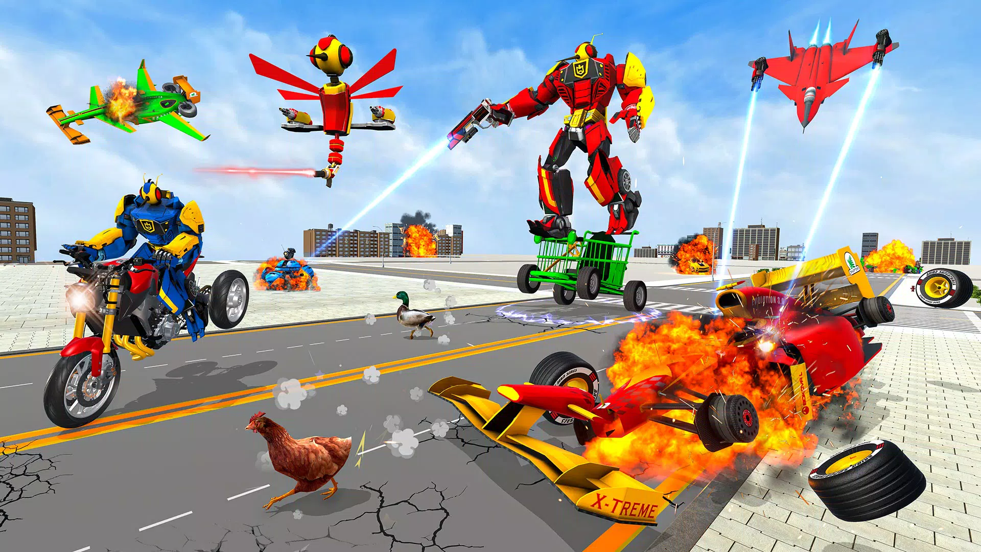 Libelle Roboter Auto Spiel 3d für Android - APK herunterladen
