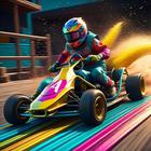 đi kart đoạn đường dốc ô tô biểu tượng