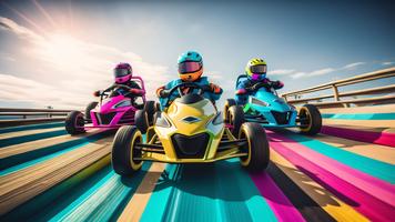 đi kart đoạn đường dốc ô tô ảnh chụp màn hình 2
