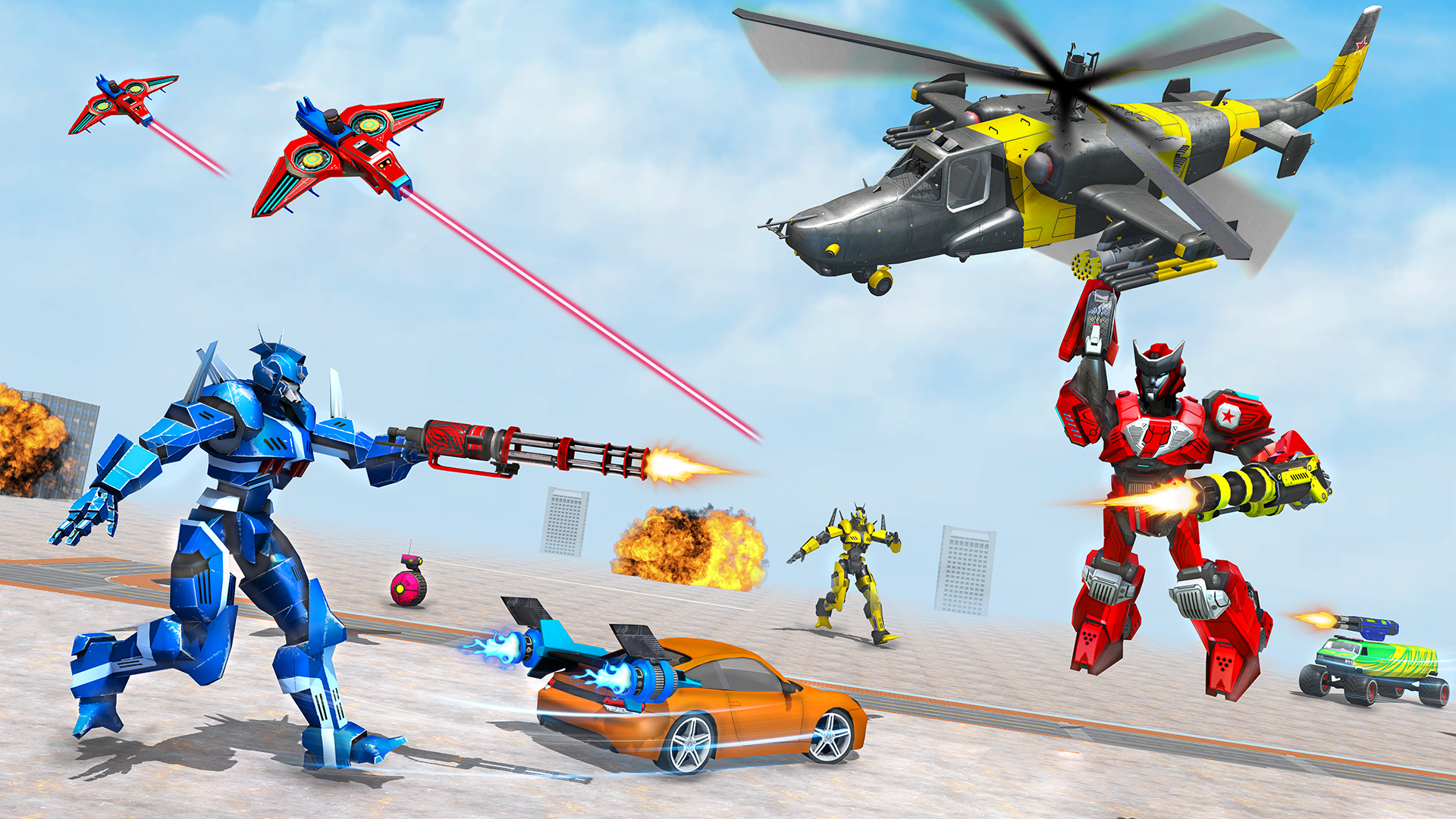 Download do APK de jogo de carro robô para Android