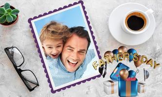 Fathers day photo frame 2025 Plakat