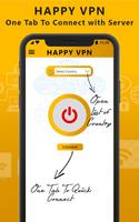 برنامه‌نما Happy Free VPN – Unlimited Open & Pure VPN Client عکس از صفحه