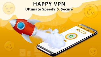 برنامه‌نما Happy Free VPN – Unlimited Open & Pure VPN Client عکس از صفحه