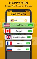 برنامه‌نما Happy Free VPN – Unlimited Open & Pure VPN Client عکس از صفحه