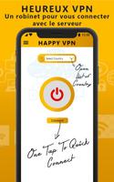 Happy Free VPN - Client VPN illimité ouvert et pur capture d'écran 1