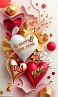 Happy New Year Status 2024 Affiche