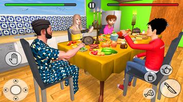Happy Virtual Family Sim Affiche