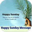 happy sunday message icône