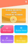 Radial Draw : Coloring Book-poster