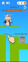 Happy Cow - Draw Line Puzzle ポスター