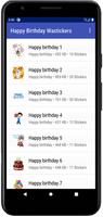 Happy Birthday stickers for WhatsApp and Telegram capture d'écran 3