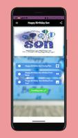 happy birthday son poster