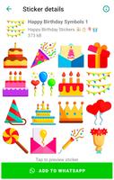 Happy Birthday Wishes Stickers screenshot 3