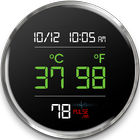 Monitor suhu badan pintar ikon