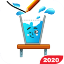 Fill Glass – Draw Line Physics Puzzle APK