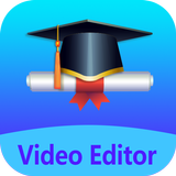 Marco de fotos de graduación, creador de videos icono
