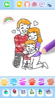 Family Love Coloring Book capture d'écran 3