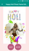 Happy Holi Photo Frame Editor captura de pantalla 3