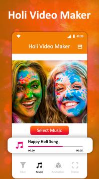Holi Video Maker With Music screenshot 2