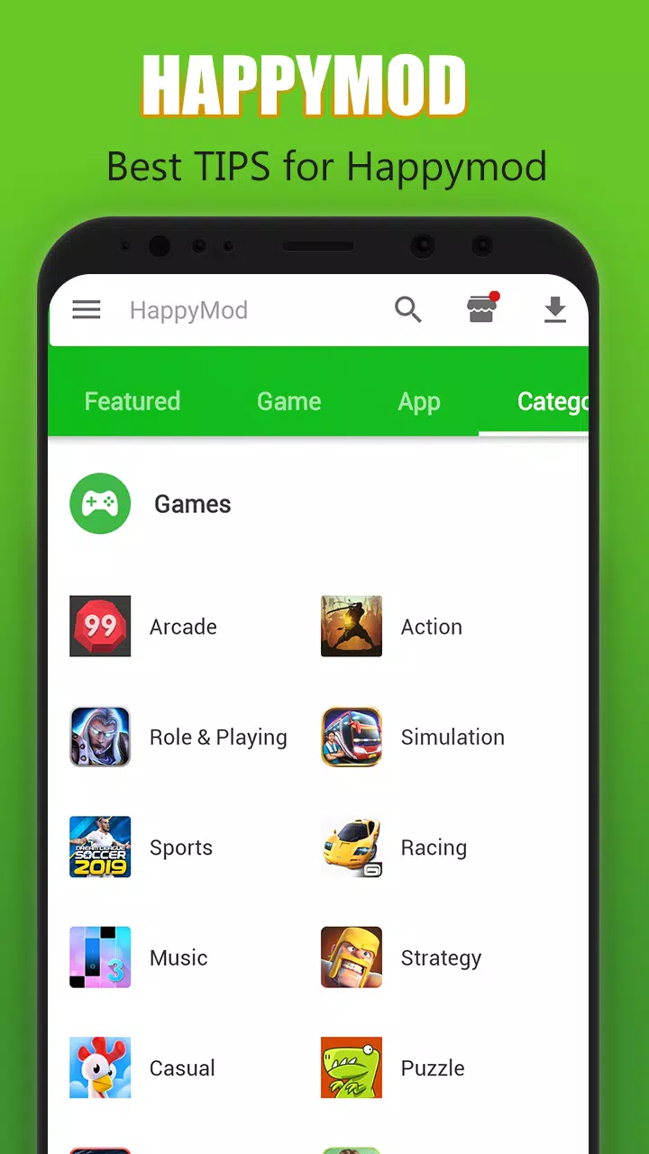 Baixe os melhores jogos com a loja de aplicativos HappyMod