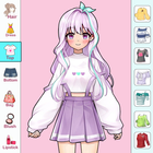 Anime Dress Up and Makeup Game آئیکن