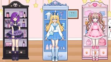 Anime Dress Up and Makeup Game poster