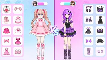 Anime Dress Up and Makeup Game screenshot 1