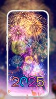 Happy New Year 2025 Wallpaper poster