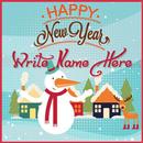 Name On New Year Greeting Card APK