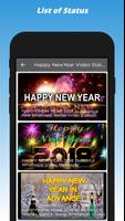 برنامه‌نما Happy New Year Status Video,Text And Images Wishes عکس از صفحه