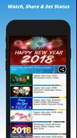 برنامه‌نما Happy New Year Status Video,Text And Images Wishes عکس از صفحه