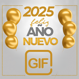 Feliz año nuevo gif 2025 Zeichen